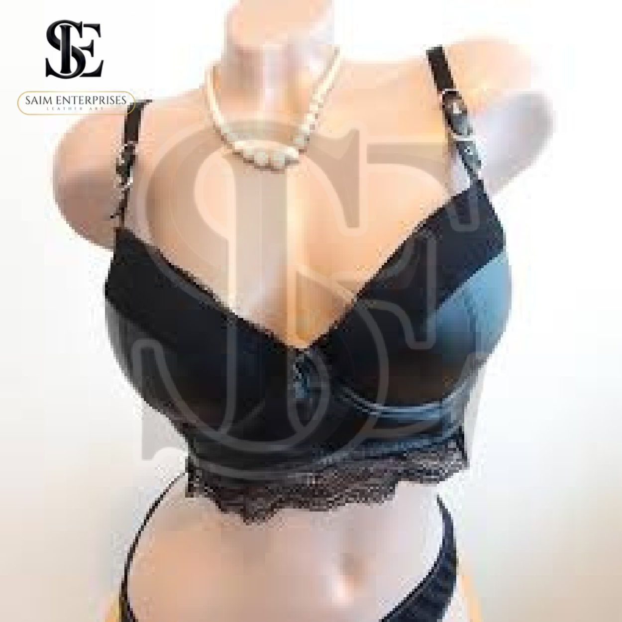 Handmade Full Grain Leather Bra - Underwire Lingerie - Gothic Boudoir