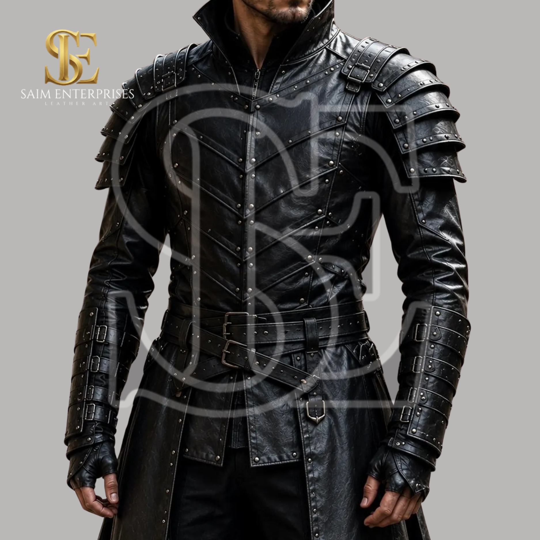 Genuine Cow Leather Gothic Renaissance Costume Halloween