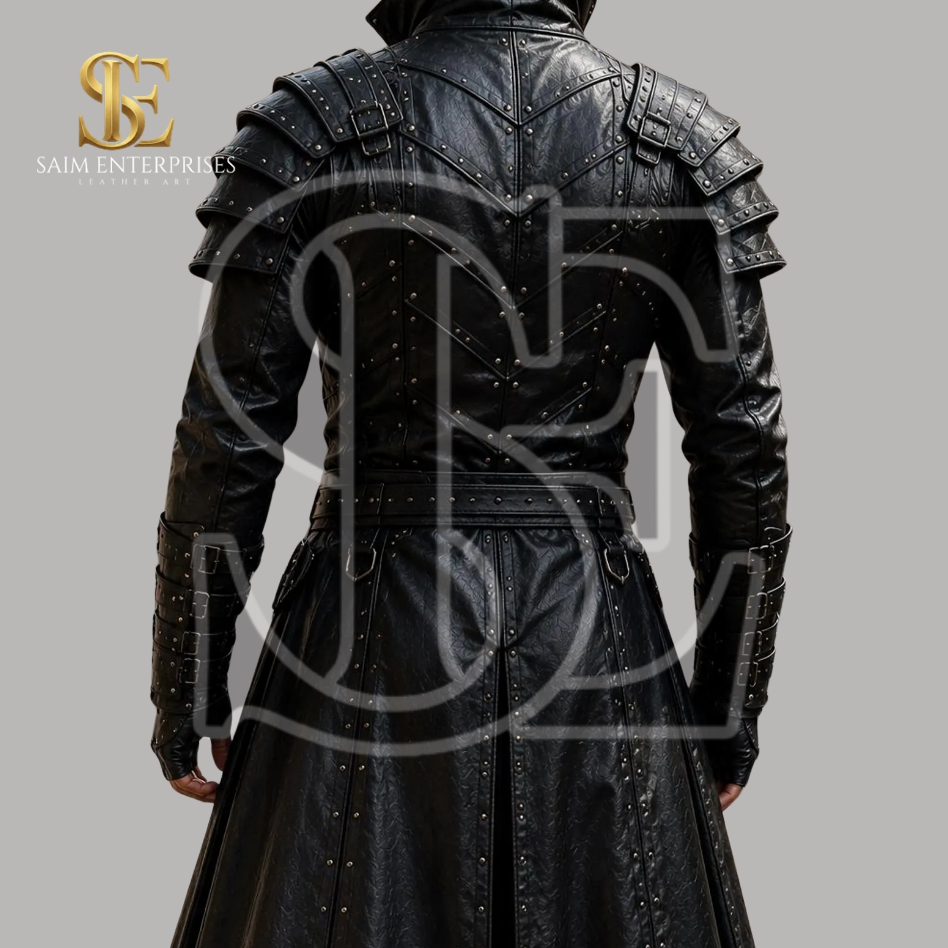 Genuine Cow Leather Gothic Renaissance Costume Halloween - Image 3