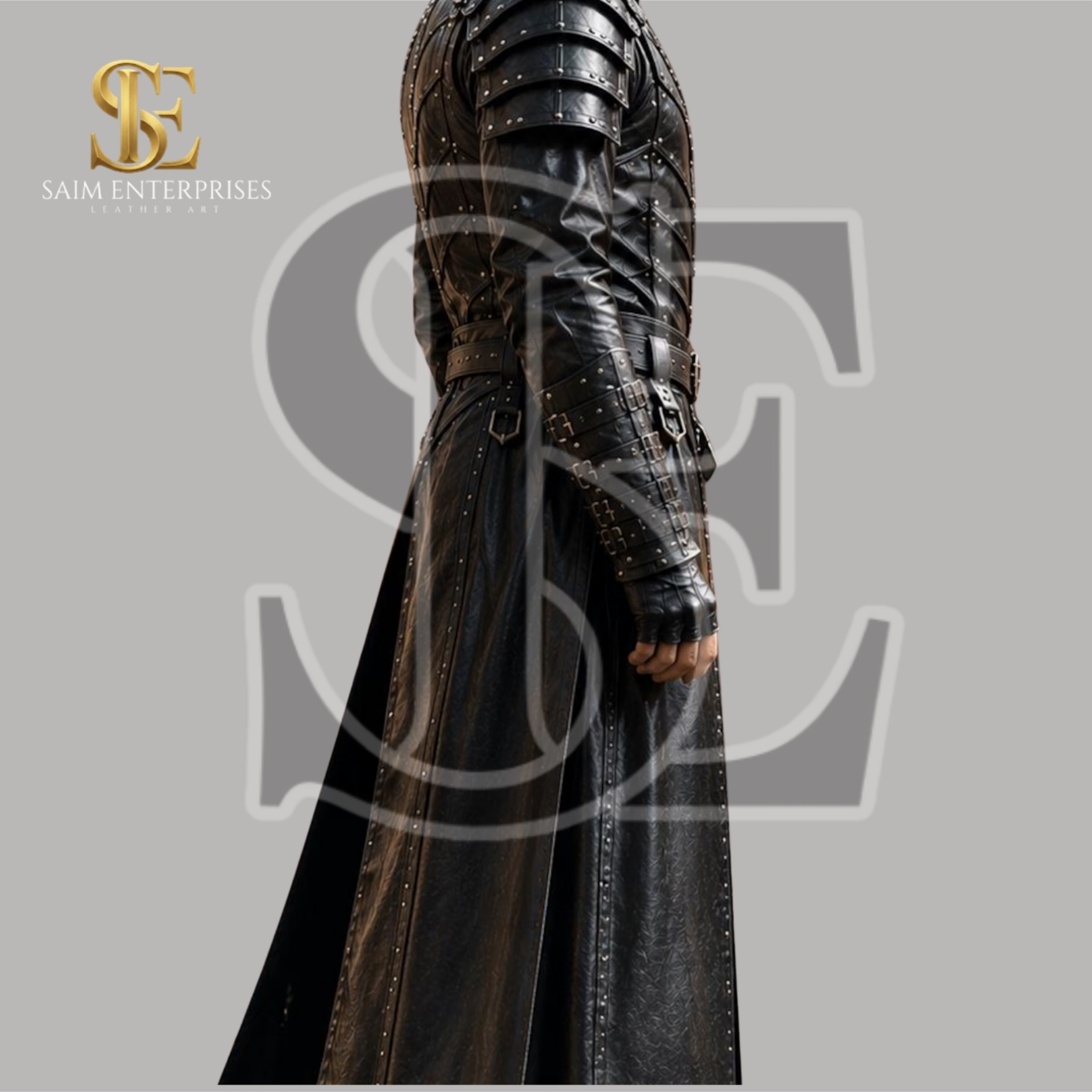 Genuine Cow Leather Gothic Renaissance Costume Halloween - Image 5