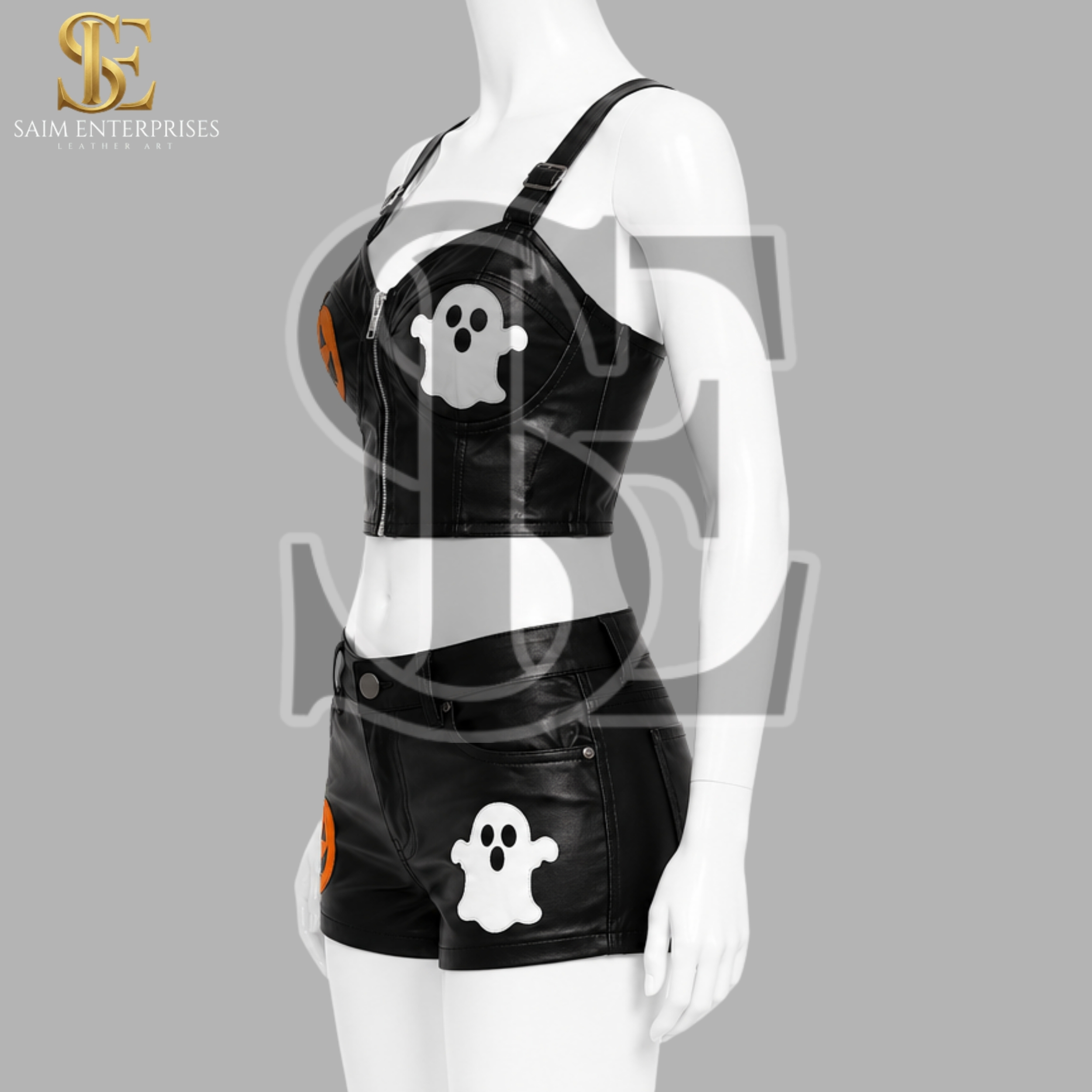 Leather Pumpkin & Ghost Patches Outfit - Image 2