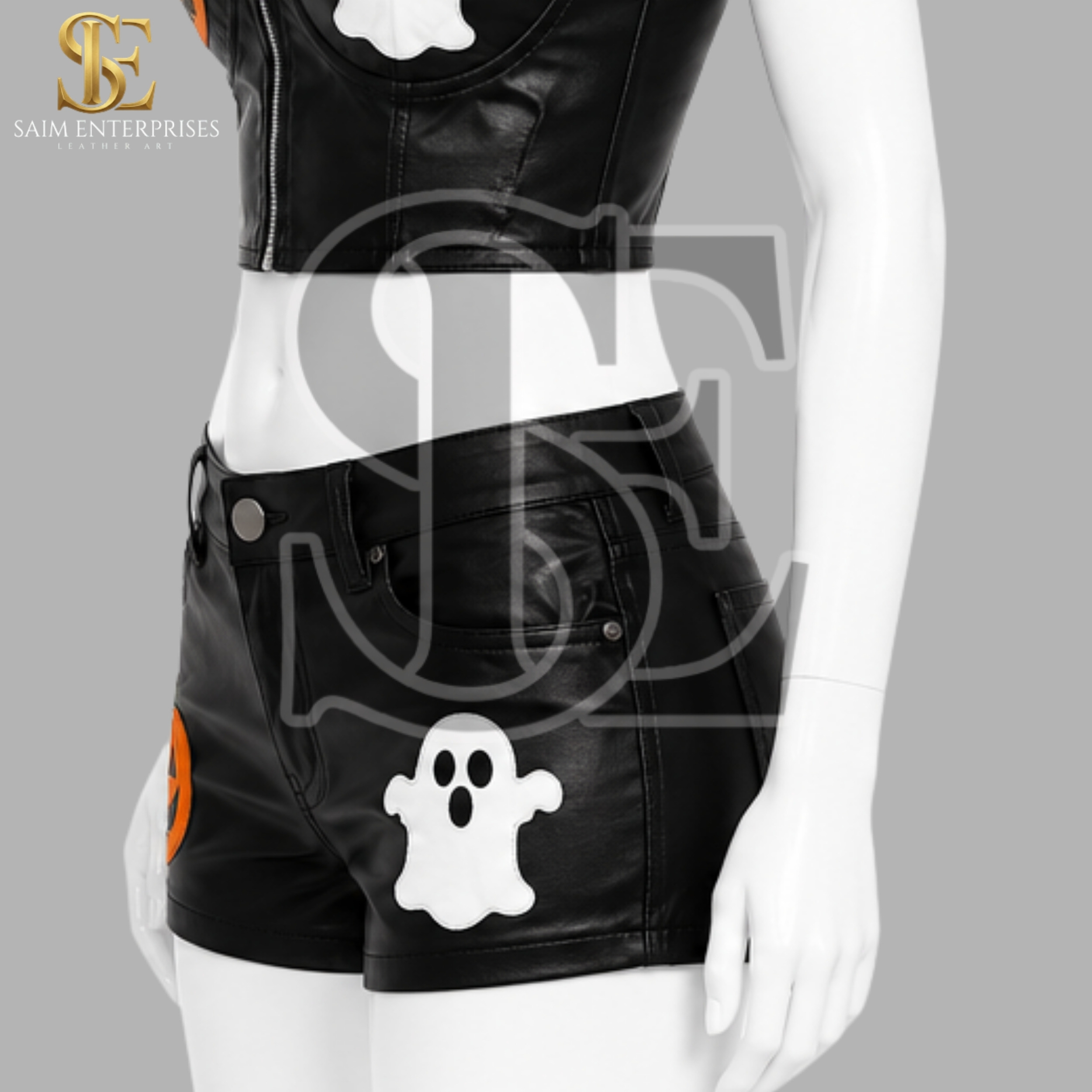 Leather Pumpkin & Ghost Patches Outfit - Image 4