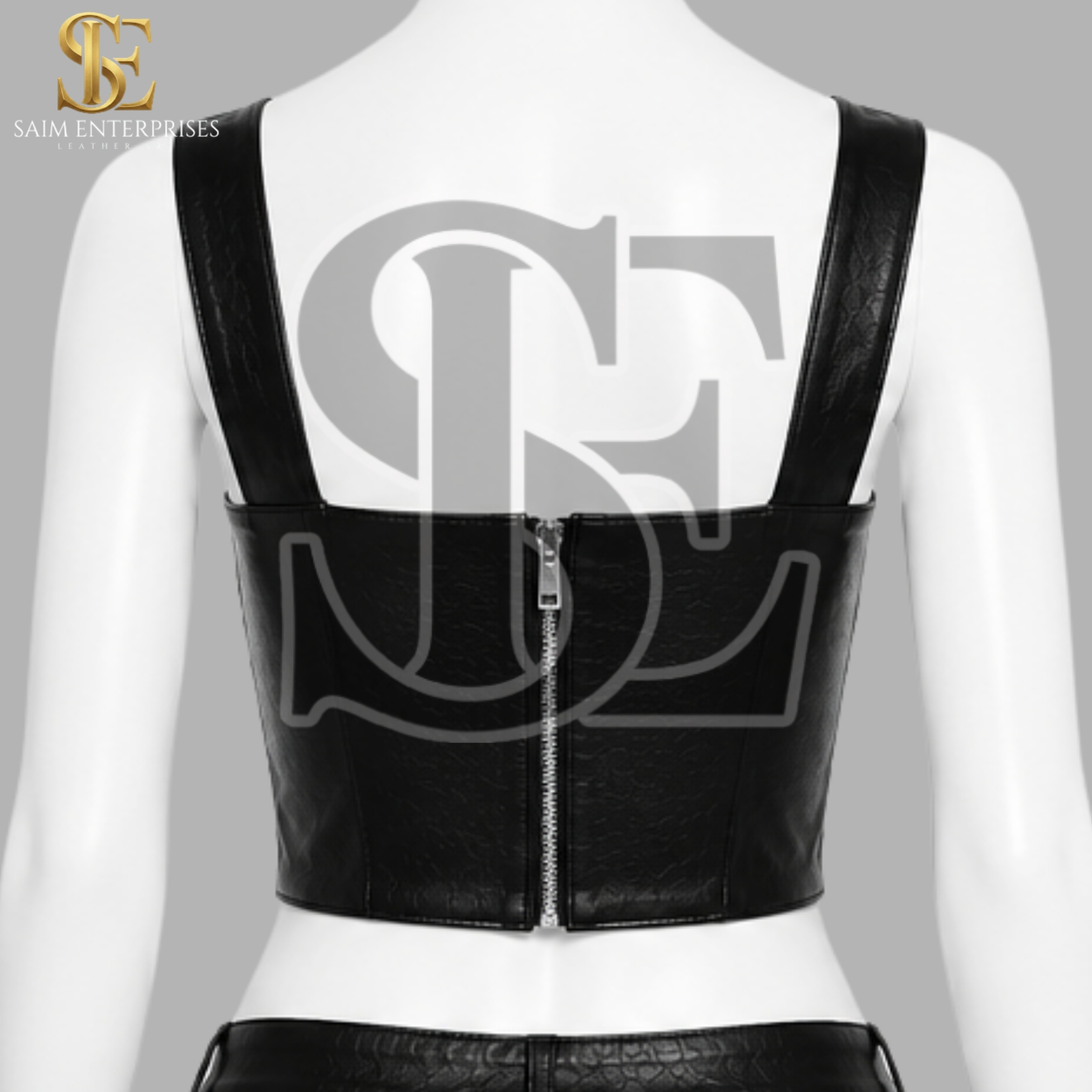 Handmade Women’s Leather Halloween Corset Top - Image 5