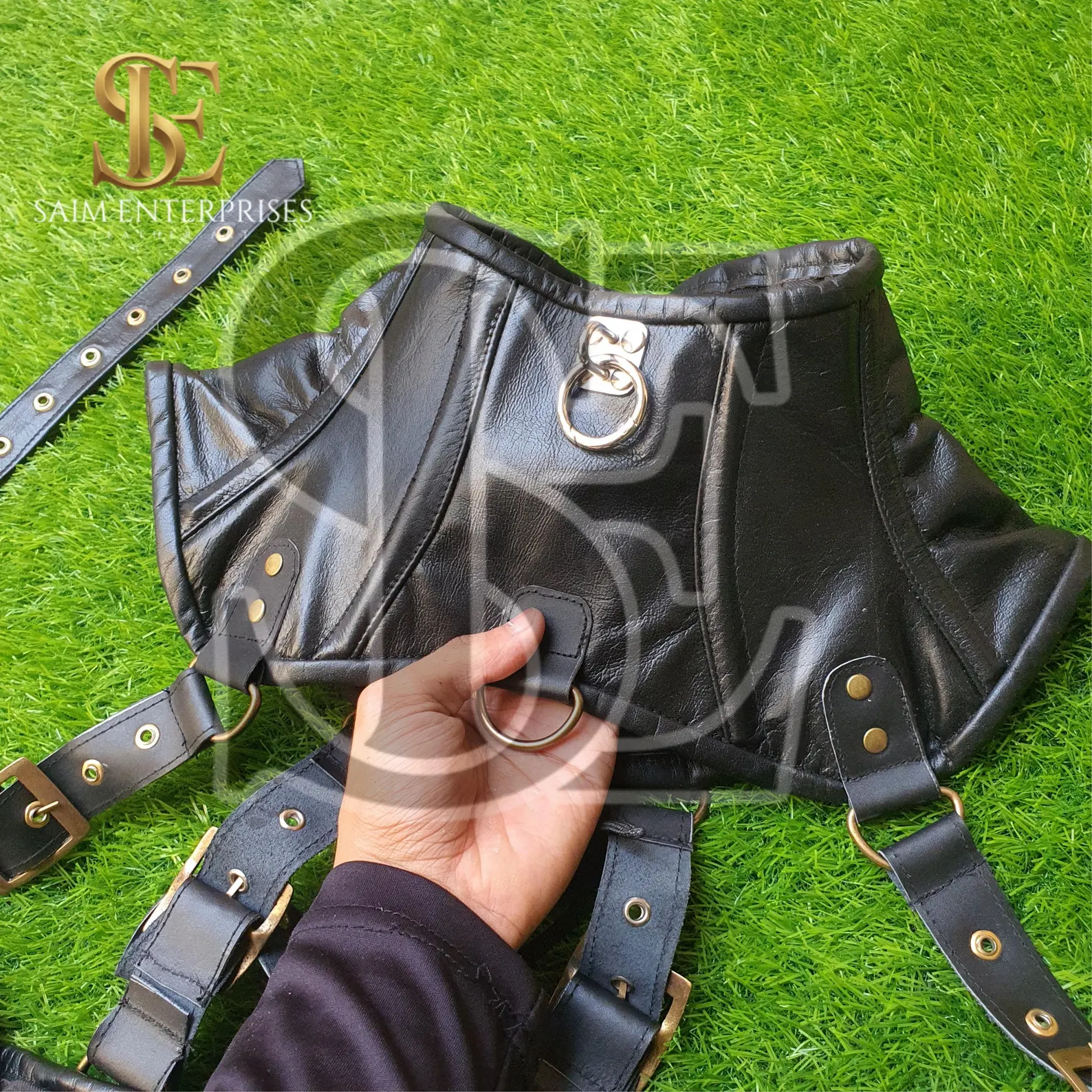 Artisan Crafted Genuine Leather Cosplay Underbust Corset - Image 9