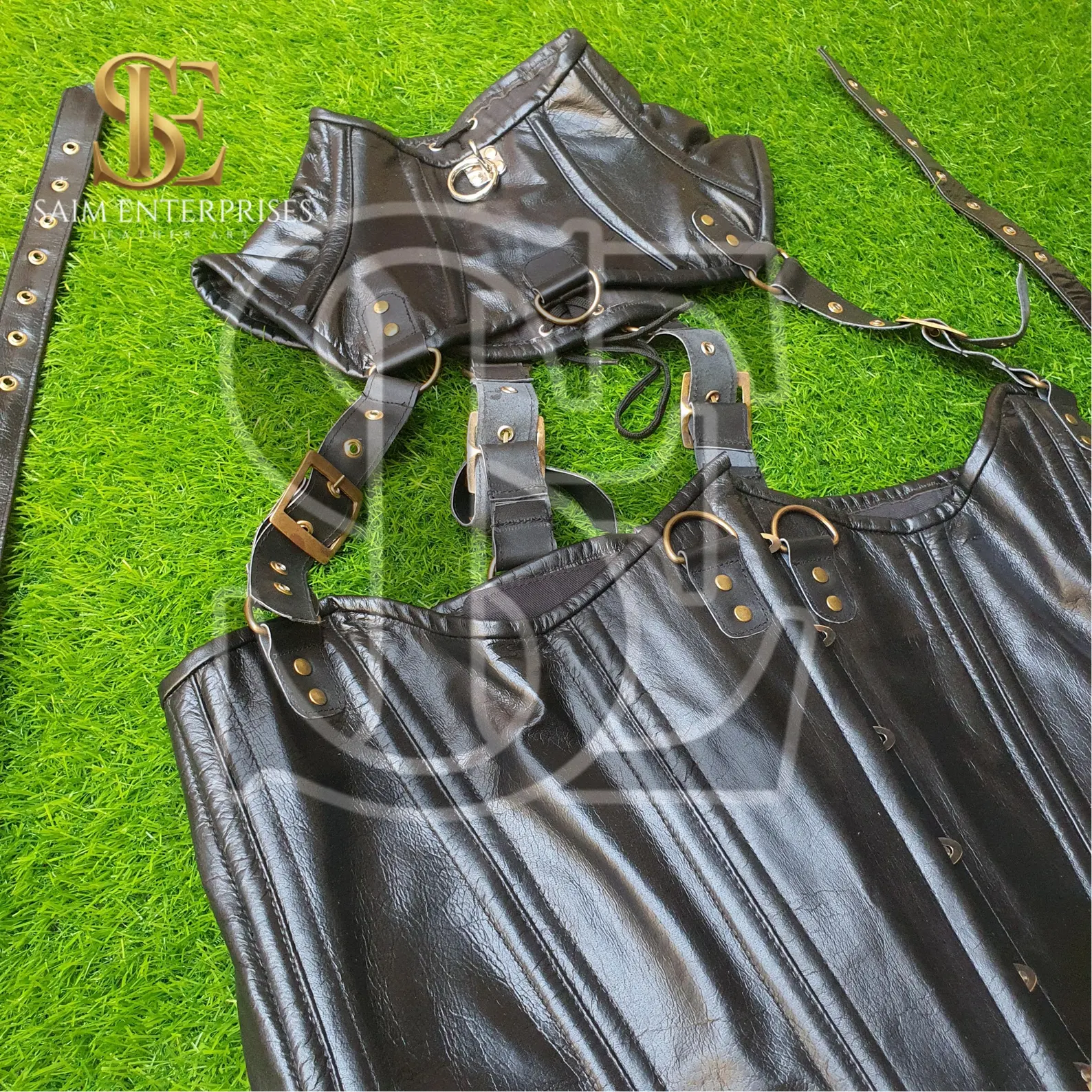 Artisan Crafted Genuine Leather Cosplay Underbust Corset - Image 7