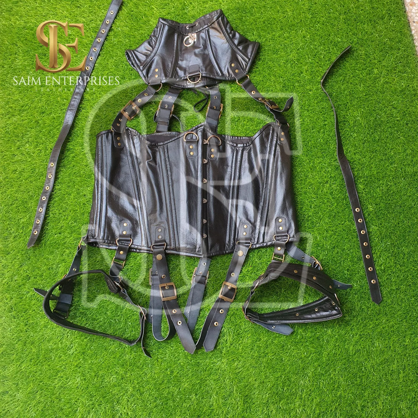Artisan Crafted Genuine Leather Cosplay Underbust Corset