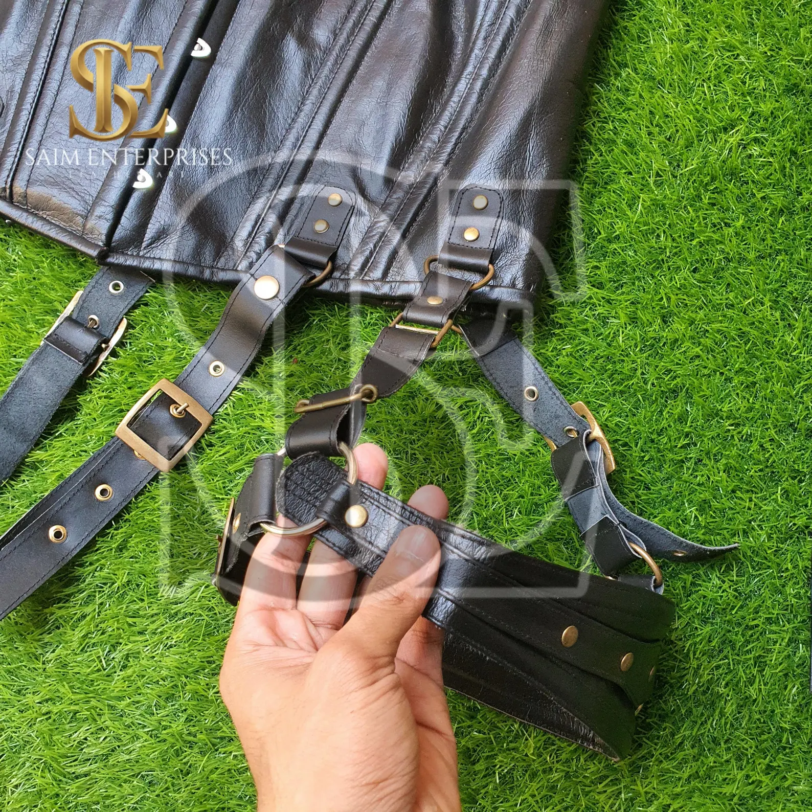 Artisan Crafted Genuine Leather Cosplay Underbust Corset - Image 10