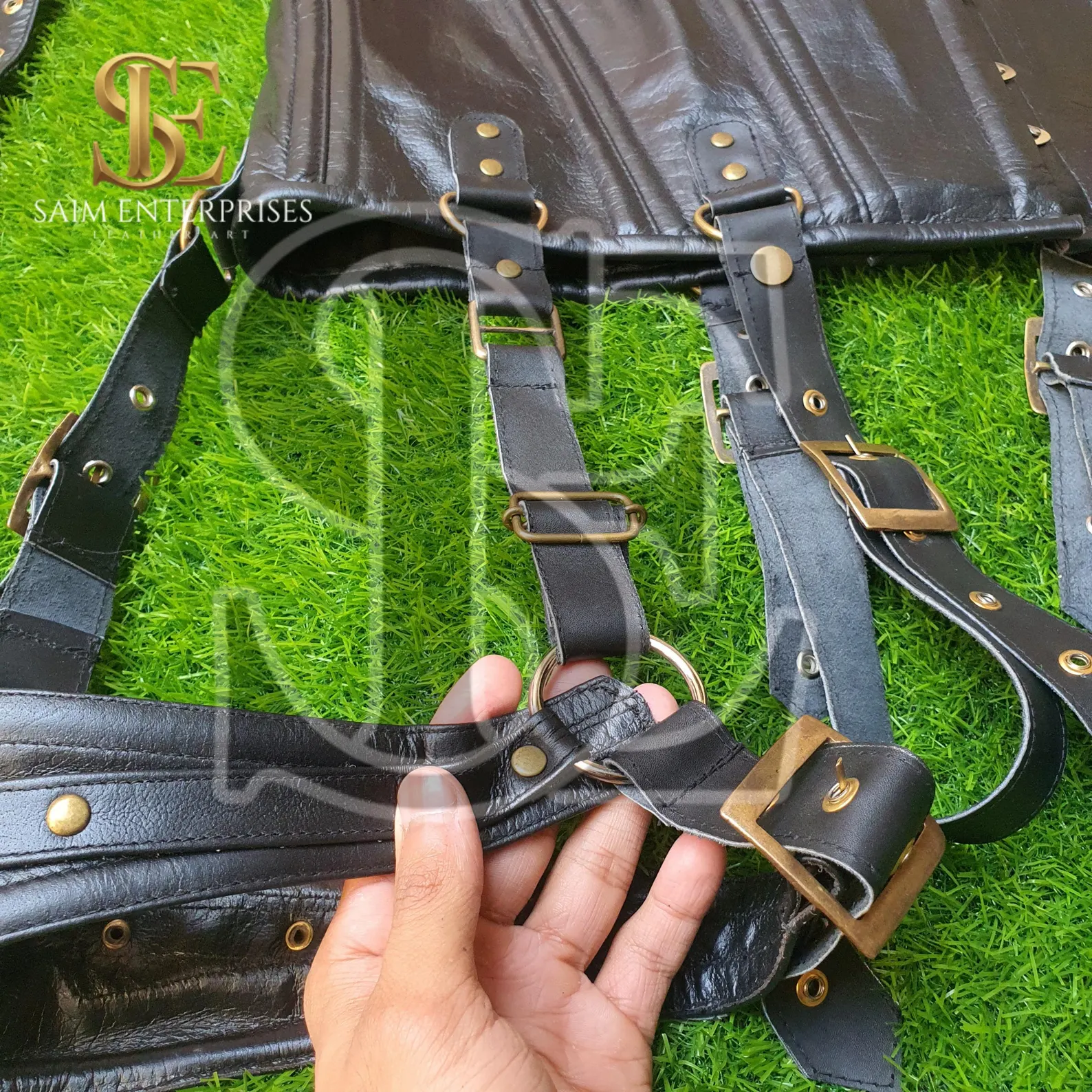 Artisan Crafted Genuine Leather Cosplay Underbust Corset - Image 13